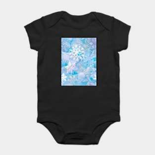 Snowflake crystal Ice Baby Bodysuit